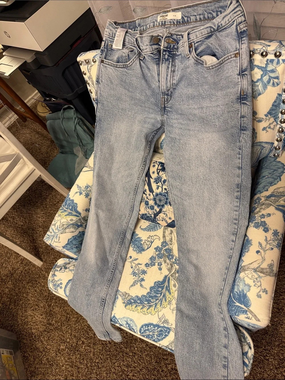 Light Wash Men’s Levi Strauss Signature Jeans- Casual Straight Fit Size W32 L34